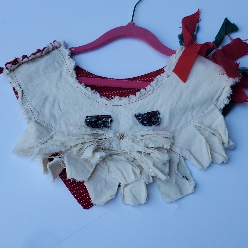 Vintage Childs Christmas Collar handmade